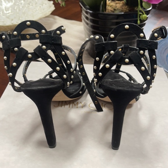 Jimmy Choo Suede Sandals - Picture 4 of 6
